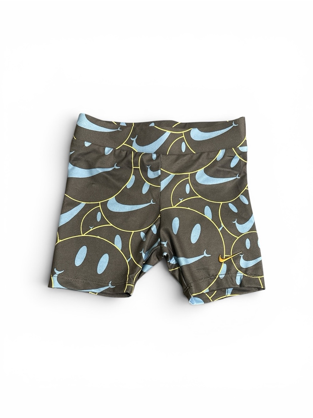 Nike Toddler 3T spandex short Light Blue Smiley Print